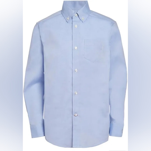 Boy's Tommy Hilfiger Oxford Button Down Shirt - Light Blue (Size 10) - Picture 5 of 5